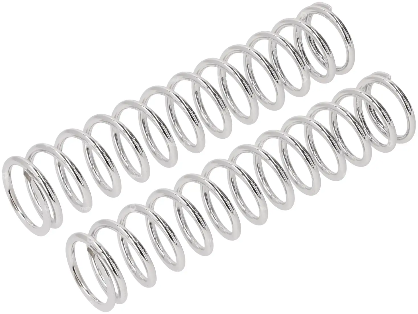 EBR Zierfeder (Paar) Gabel Ø 28 mm Chrom | Piaggio Ciao / Hercules / Alpa