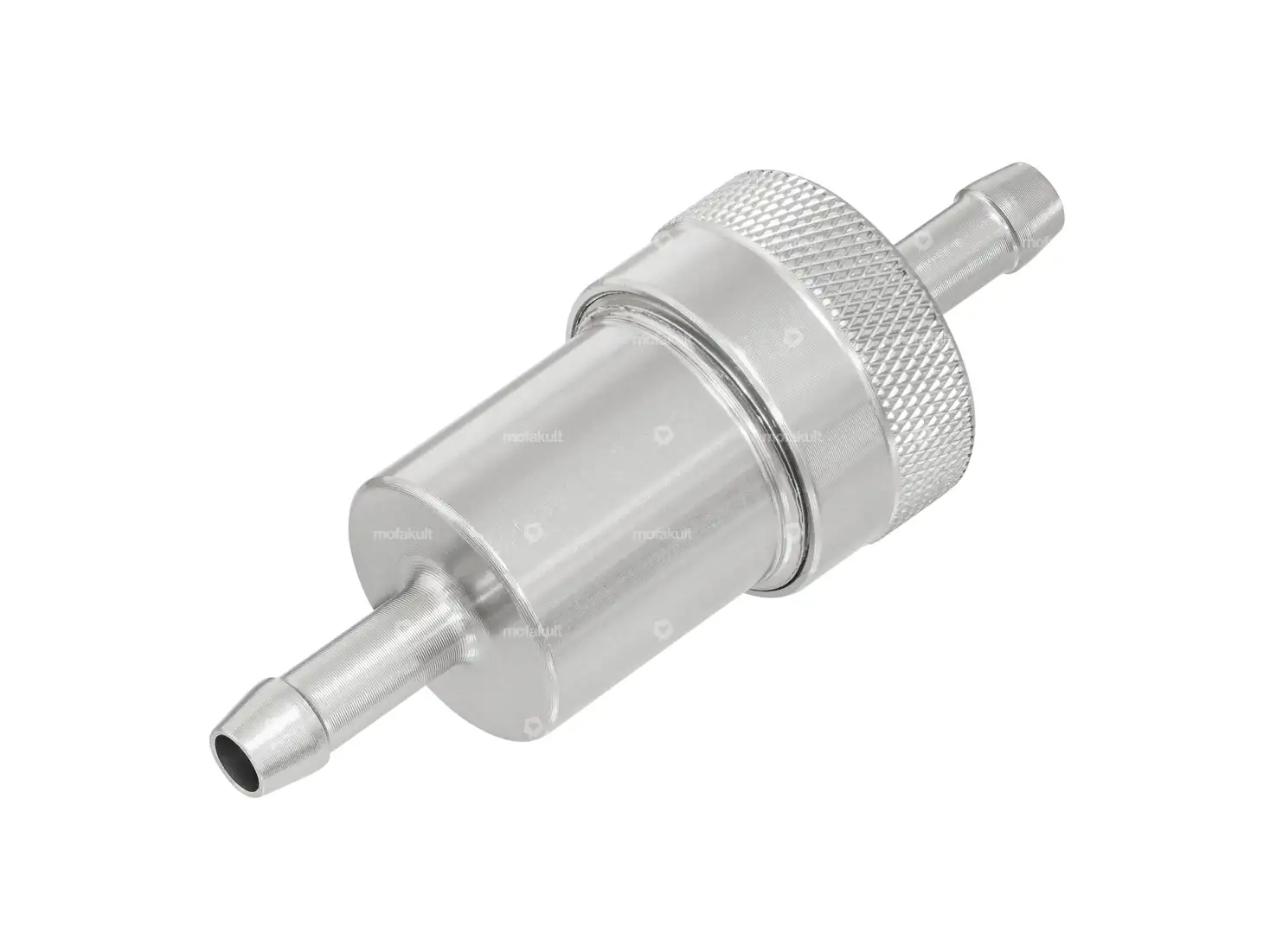 GPO Benzinfilter Anschluss 6 mm Aluminium Titan-Look (demontierbar)