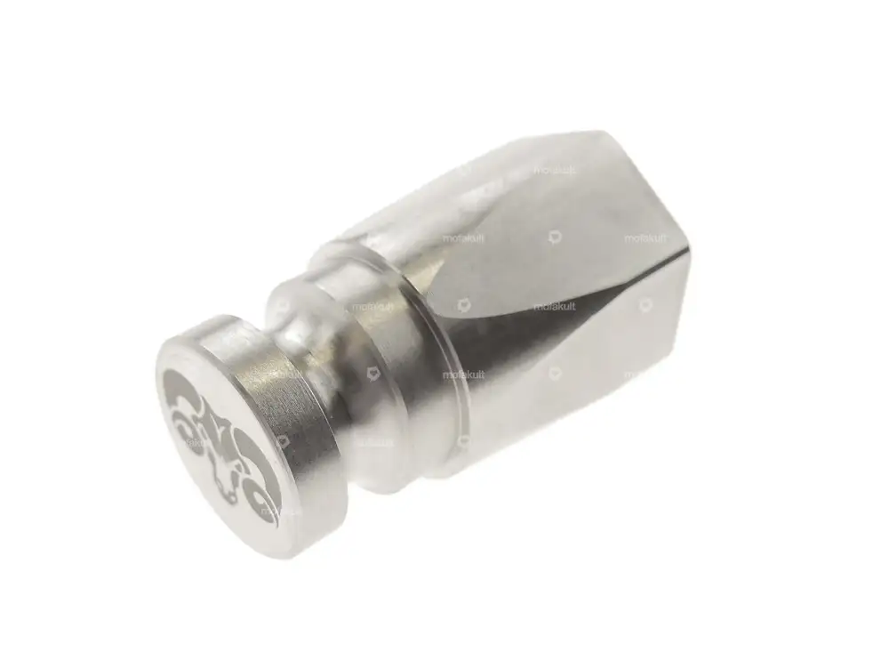 66HEROES Aufnahmezapfen M10 Nummernschildhalter seitlich Inox