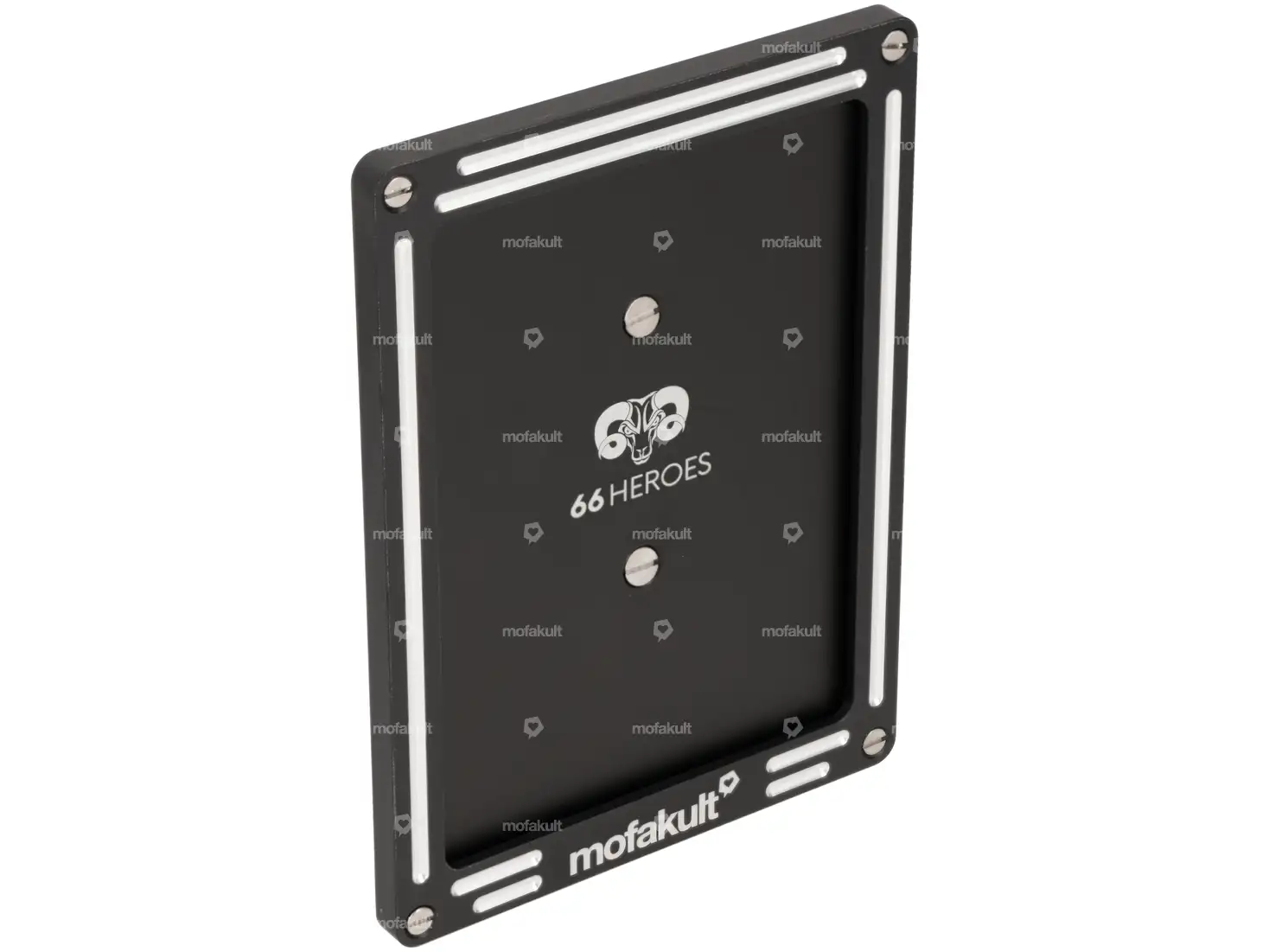 66HEROES Nummernrahmen Custom «mofakult» schwarz (CH-Version)