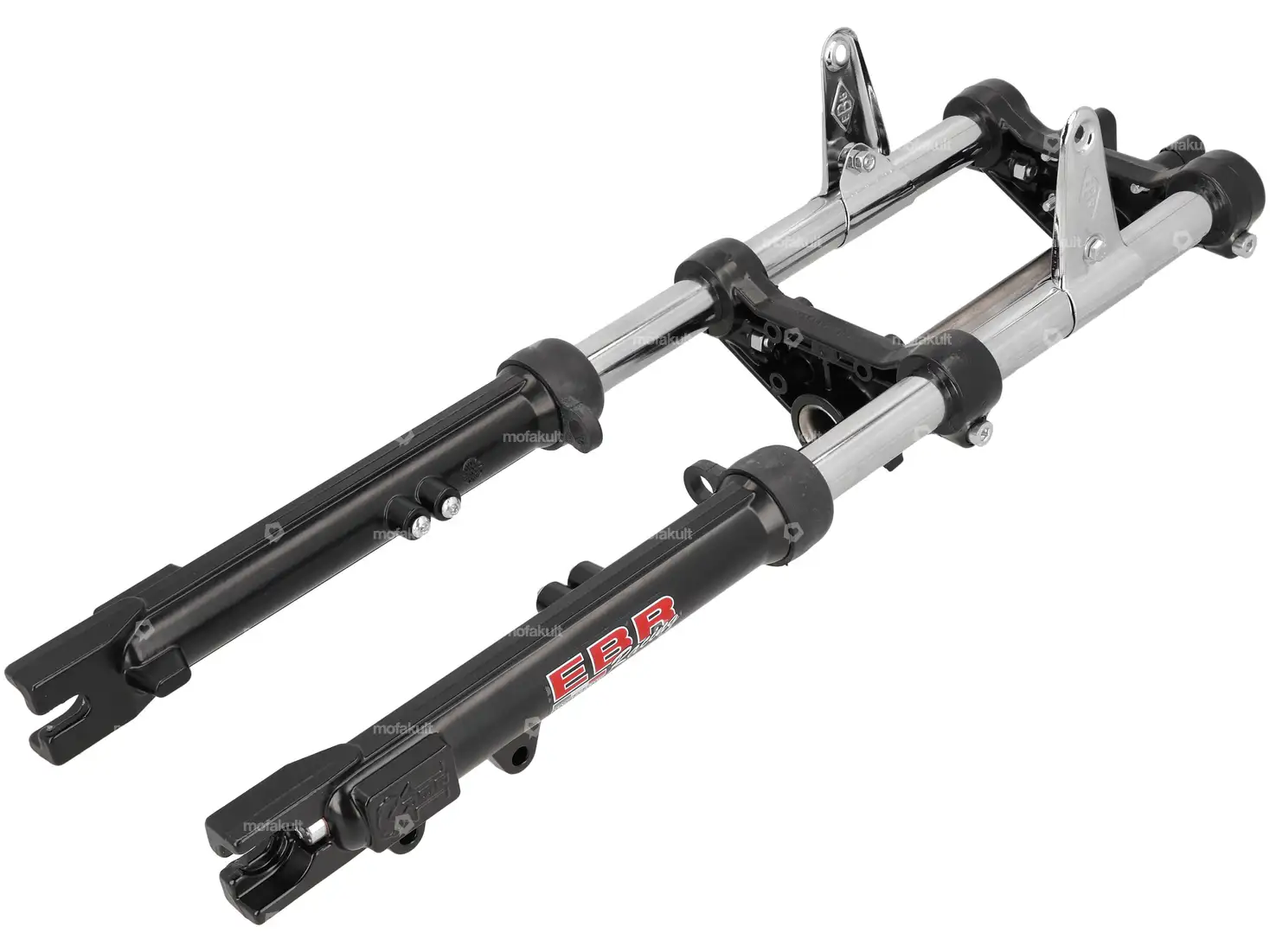 EBR Gabel hydraulisch verstärkt schwarz (mit Laschen für Scheibenbremse) | Piaggio Ciao