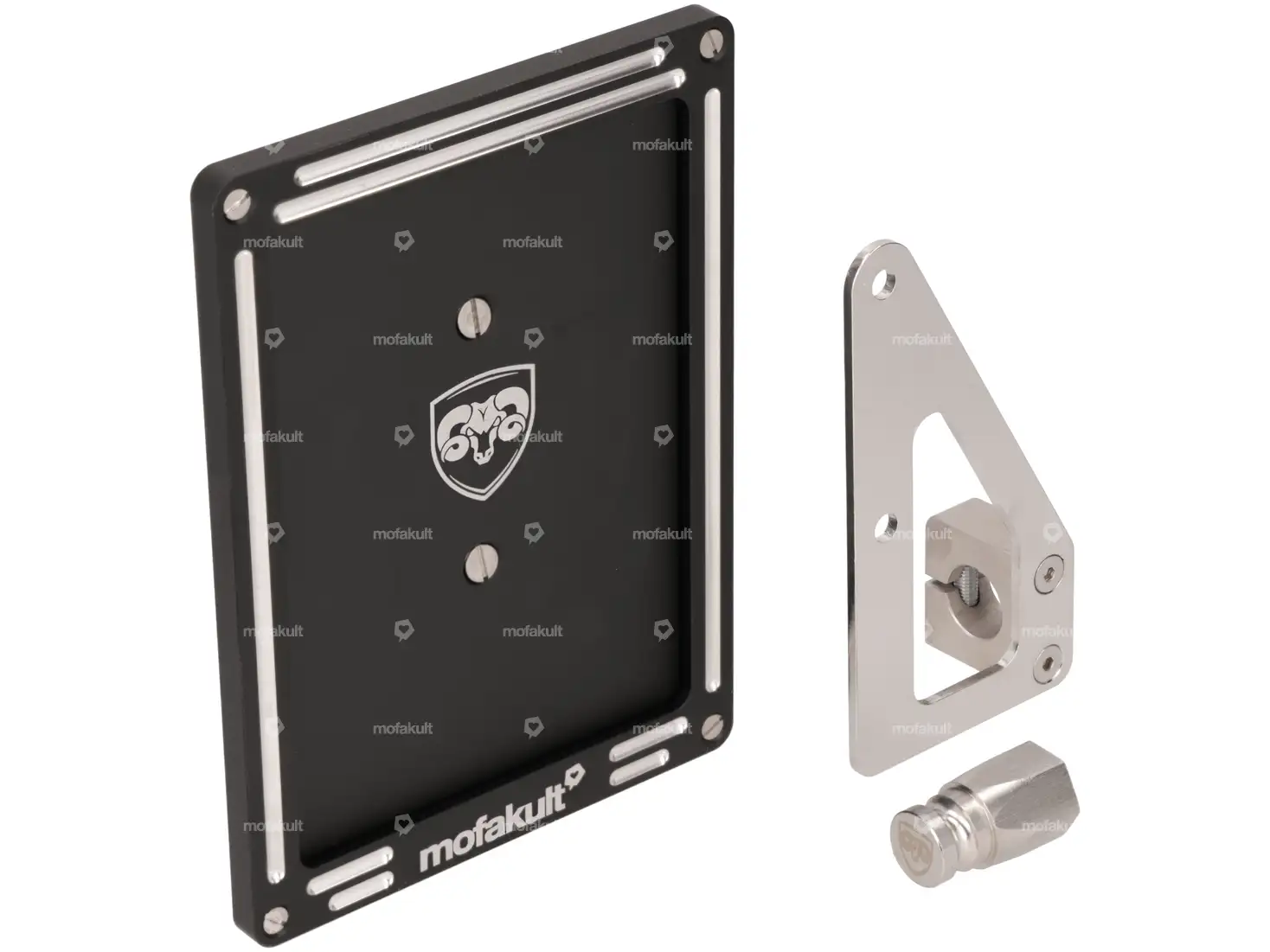 66HEROES Nummernschildhalter-Set seitlich & Rahmen inkl. Aufnahmezapfen (CH-Version)