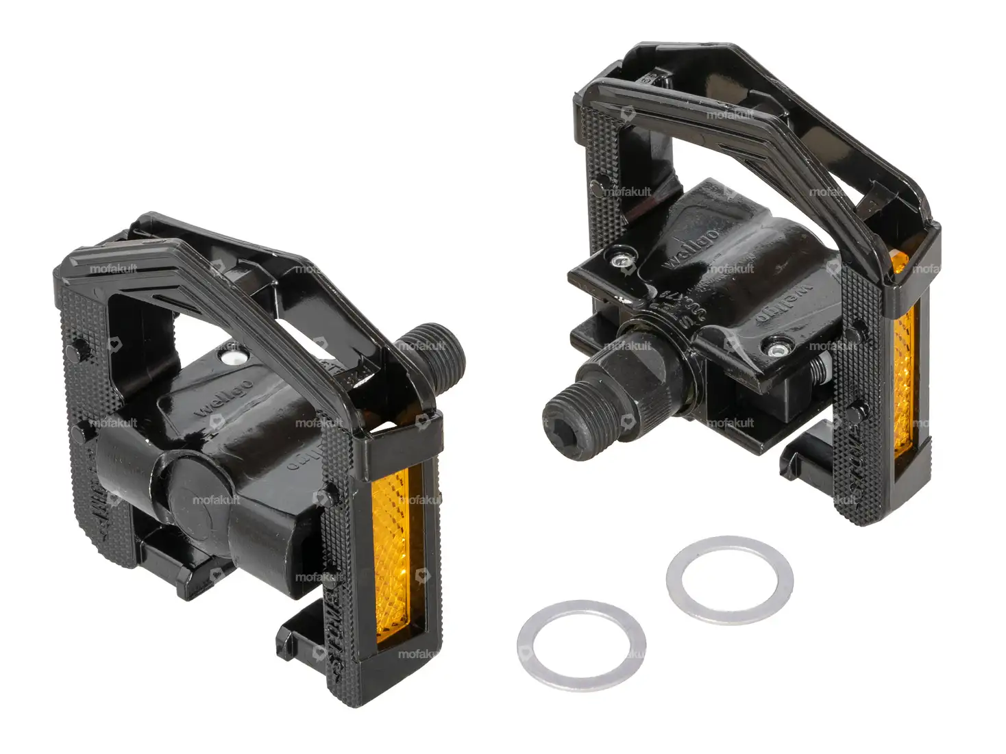 wellgo Pedale einklappbar Alu schwarz