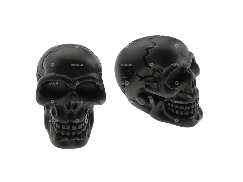 Ventilkappen Skull Custom schwarz