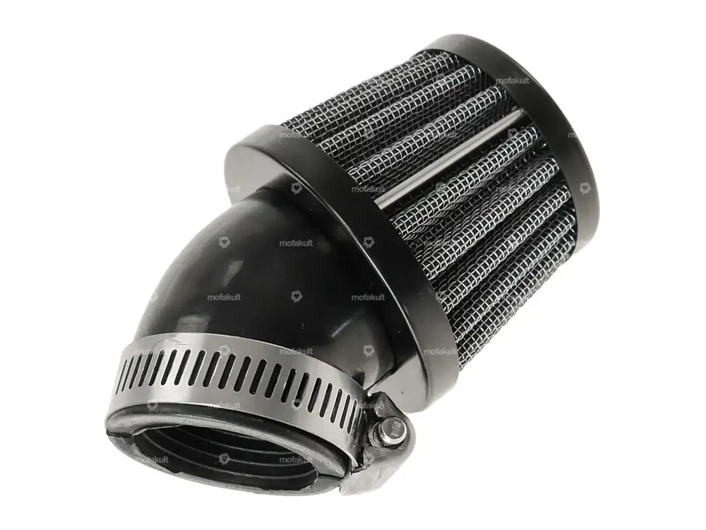 66HEROES Luftfilter Pilz 45° Gitter schwarz Dell'Orto PHBG (Ø=34 mm)