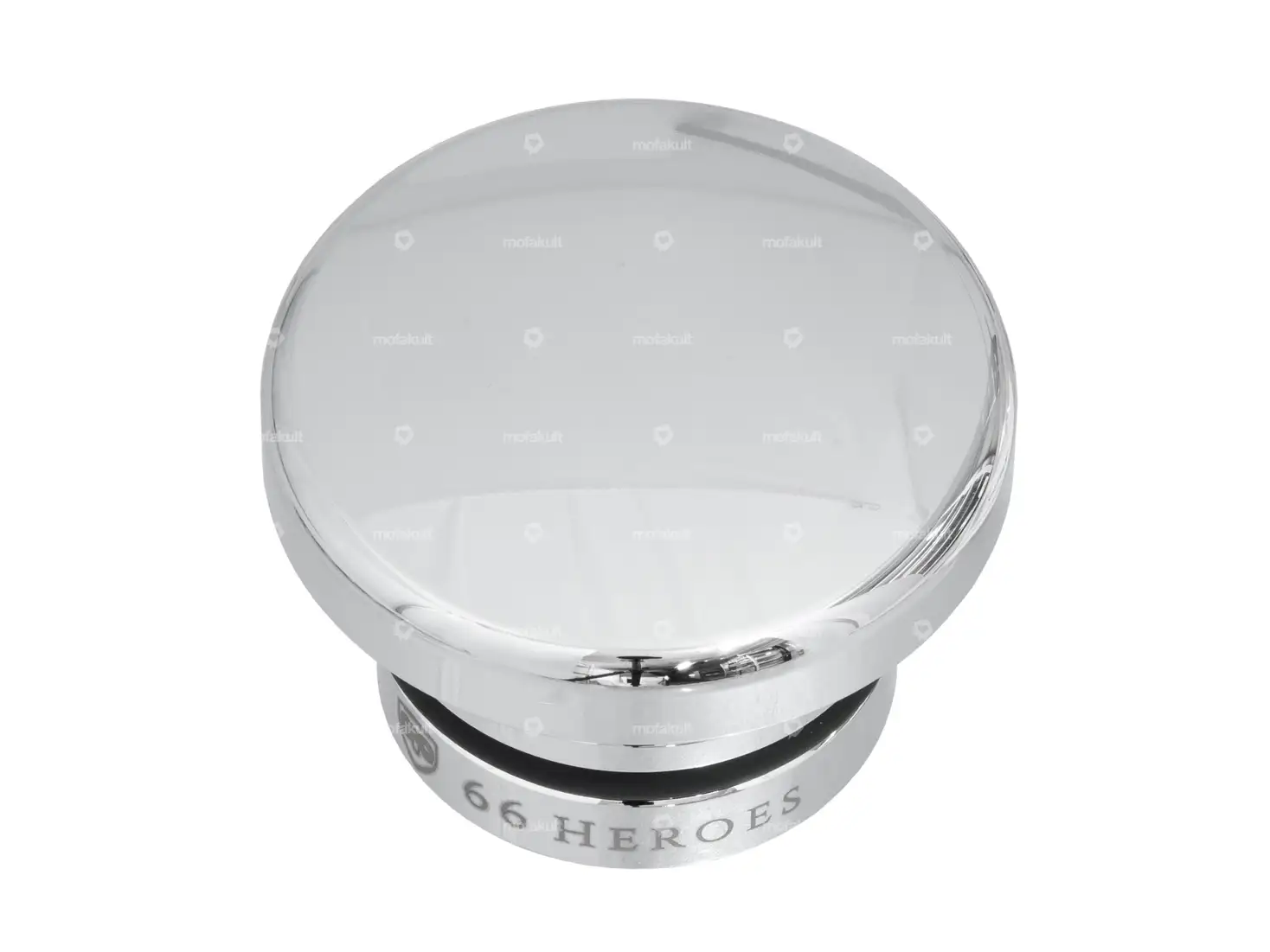 66HEROES Tankdeckel rund Chrom | Zündapp Belmondo