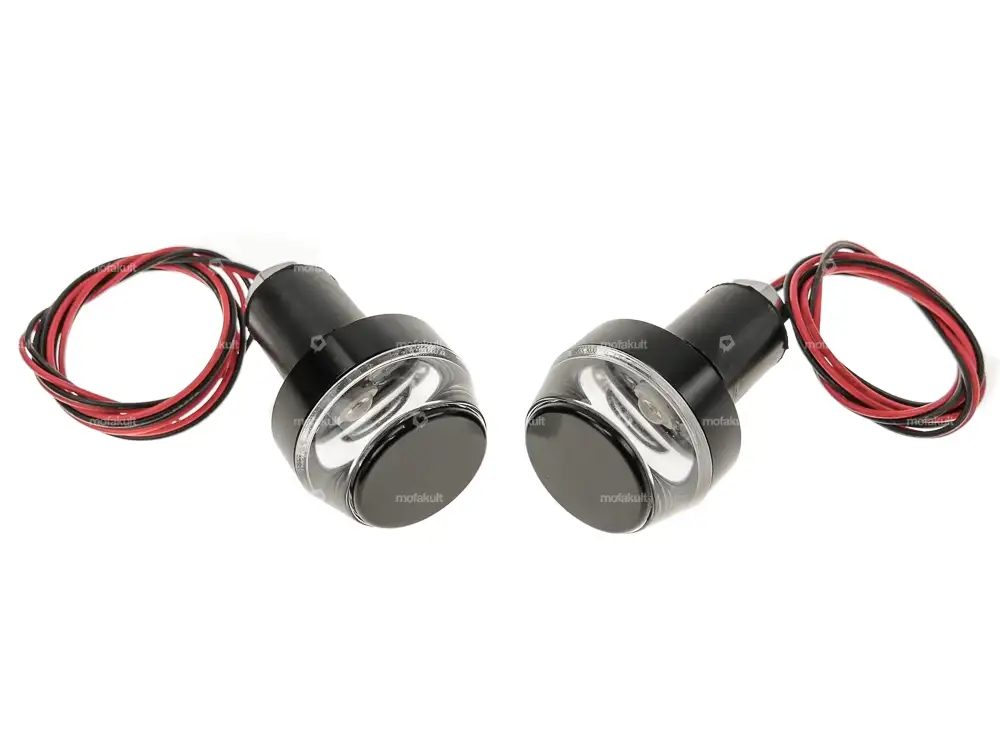 66HEROES Blinker-Set LED 12V DC schwarz (Montage am Lenker)