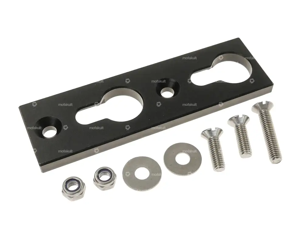 66HEROES Grundplatte Wechselnummer-Halterung Alu