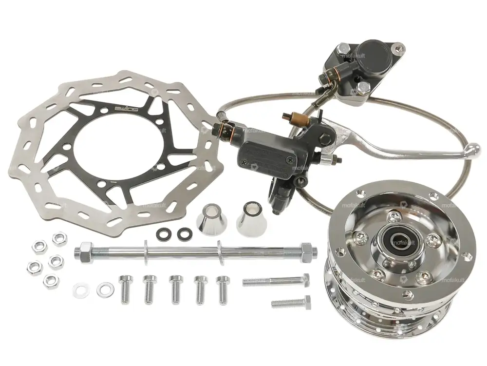 swiing® ingenious Scheibenbremse-Set Speichenfelge EBR hydraulisch Chrom