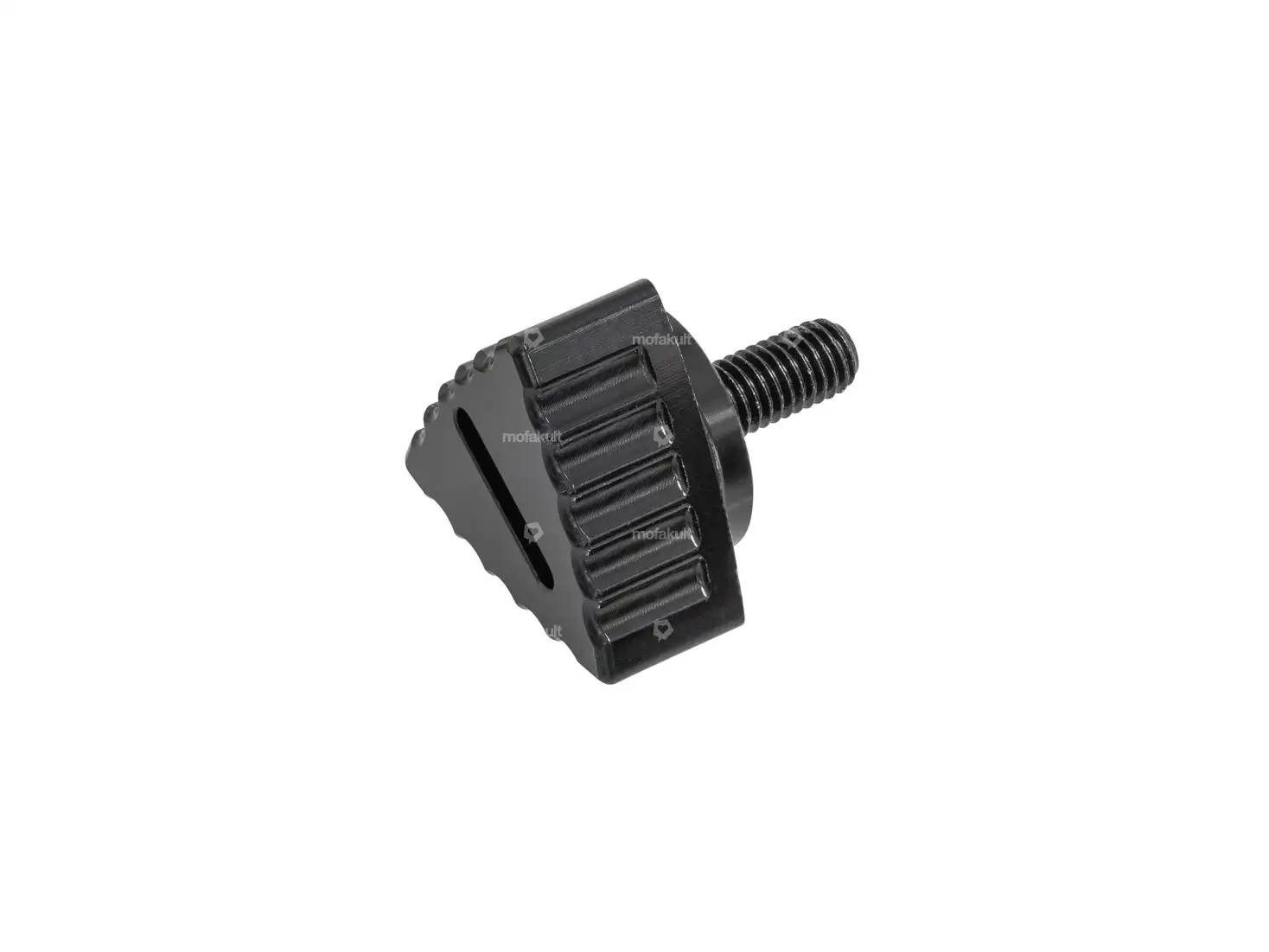 66HEROES Seitenschutzschraube CNC 13 mm Alu schwarz (Vollmaterial)