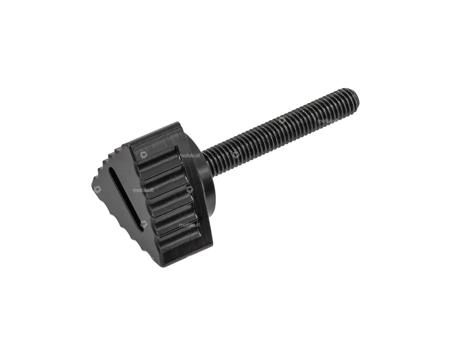 66HEROES Seitenschutzschraube CNC 35 mm Alu schwarz (Vollmaterial) | Puch