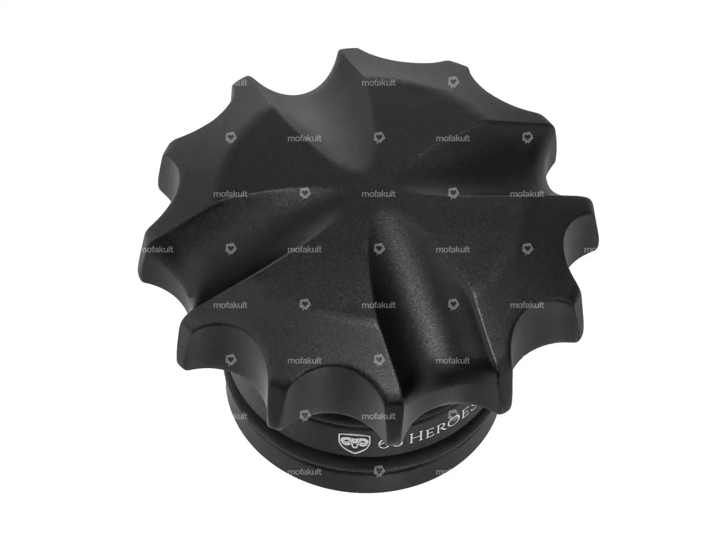 66HEROES Tankdeckel «Iron Cross» Alu schwarz | Zündapp Belmondo