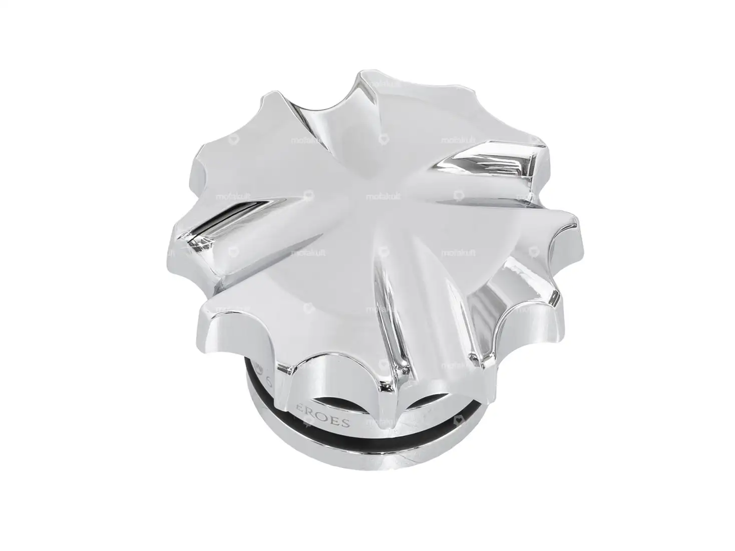 66HEROES Tankdeckel «Iron Cross» Alu Chrom | Puch Maxi