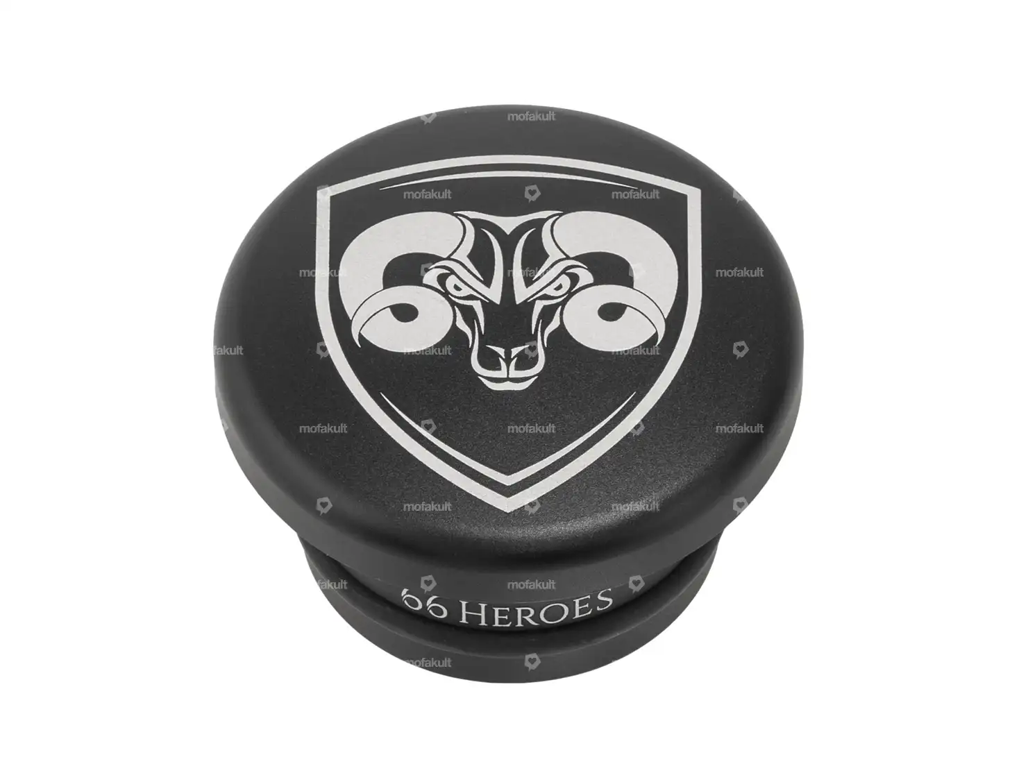 66HEROES Tankdeckel Alu «66HEROES» rund schwarz | Piaggio SI