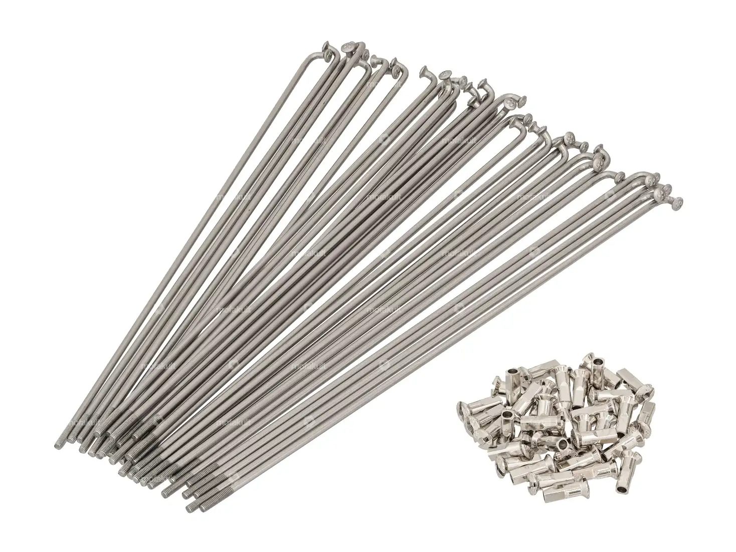 WWS 17" Speichen-Set inkl. Nippel (2.6 x 189 mm) Inox