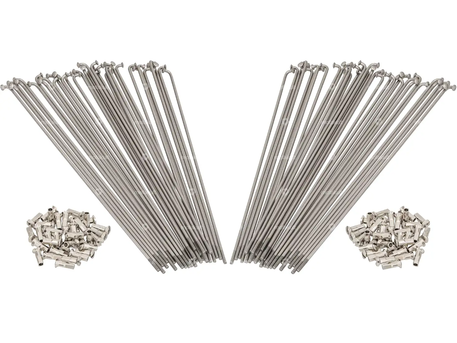 WWS 17" Speichen-Set inkl. Nippel (Rücktrittfelge HR90-Nabe) Inox