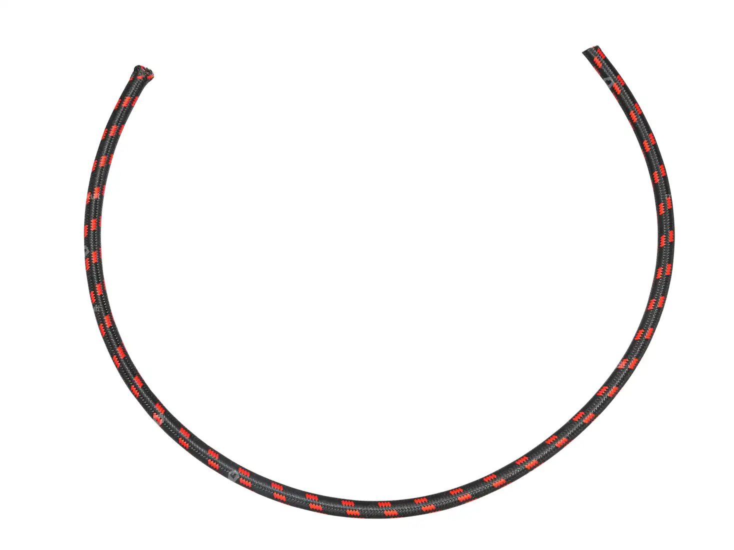 Zündkabel Ø 7 x 500 mm Textil schwarz / rot