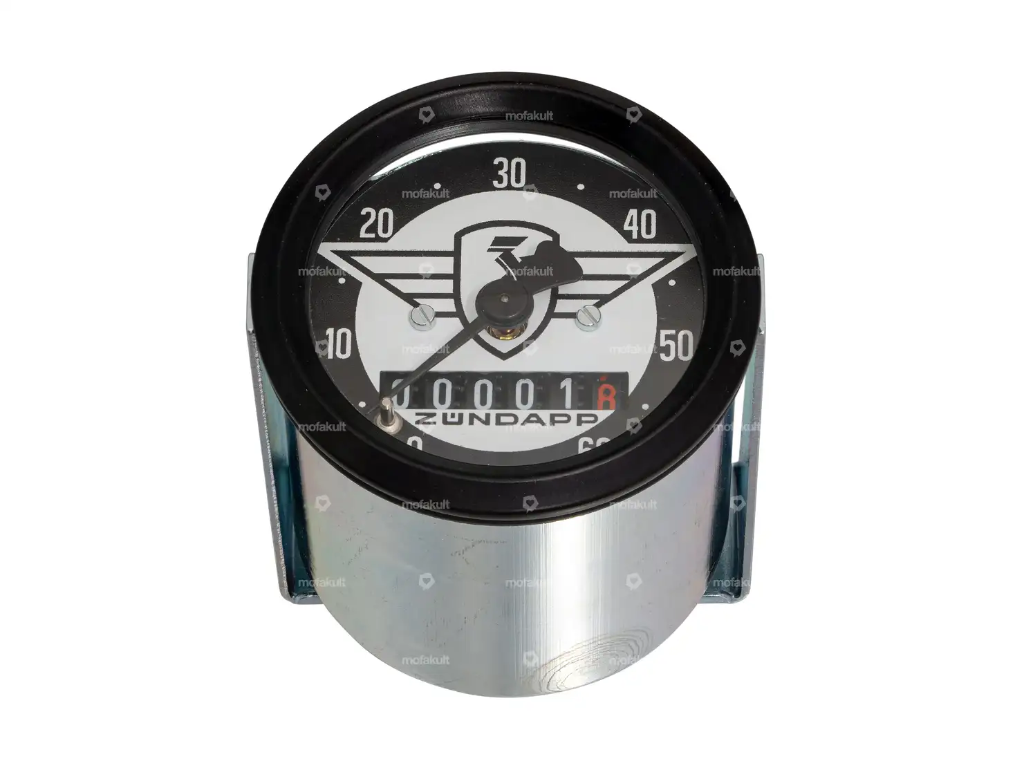 66HEROES Tacho 60 km/h Ø 48 mm | Zündapp-Logo