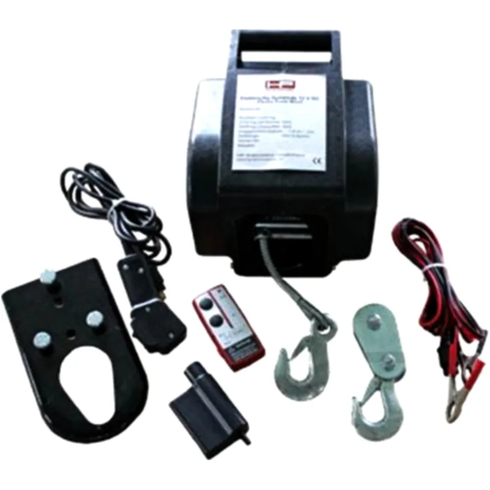 Seilwinde 2700KG 12V FUNK M Umlenkrolle 5400KG