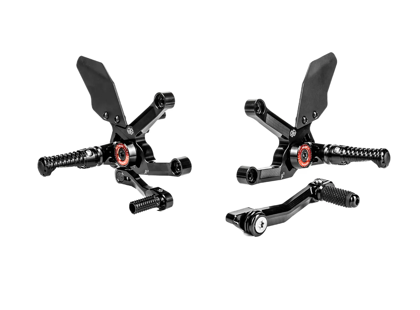 GILLES MUE2 Fußrastenanlage für Triumph Speed Triple RR/RS Modelljahr 2022-