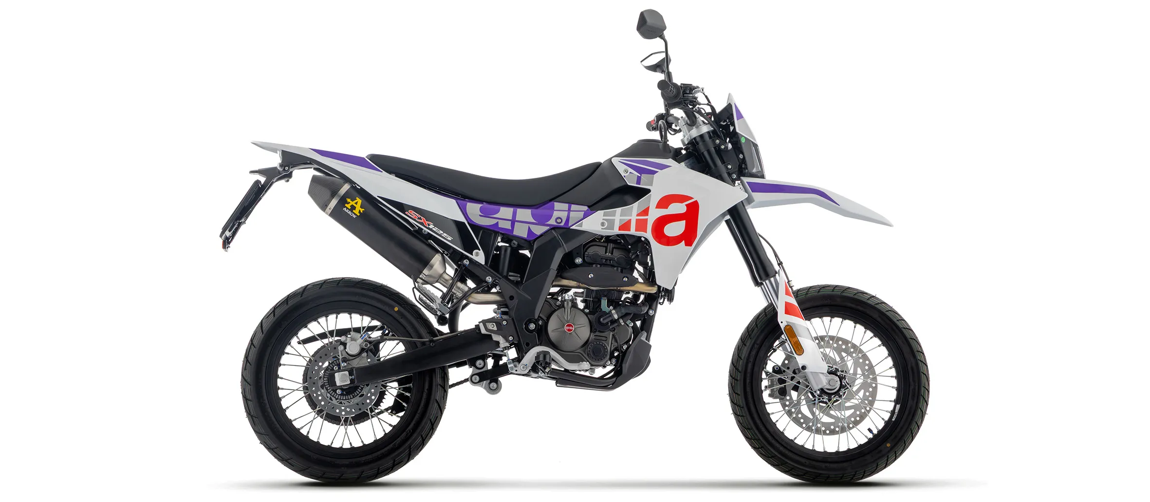 ARROW Auspuff DARK THUNDER Aluminium schwarz für Aprilia RX125 / SX125 Modelljahr 2025-