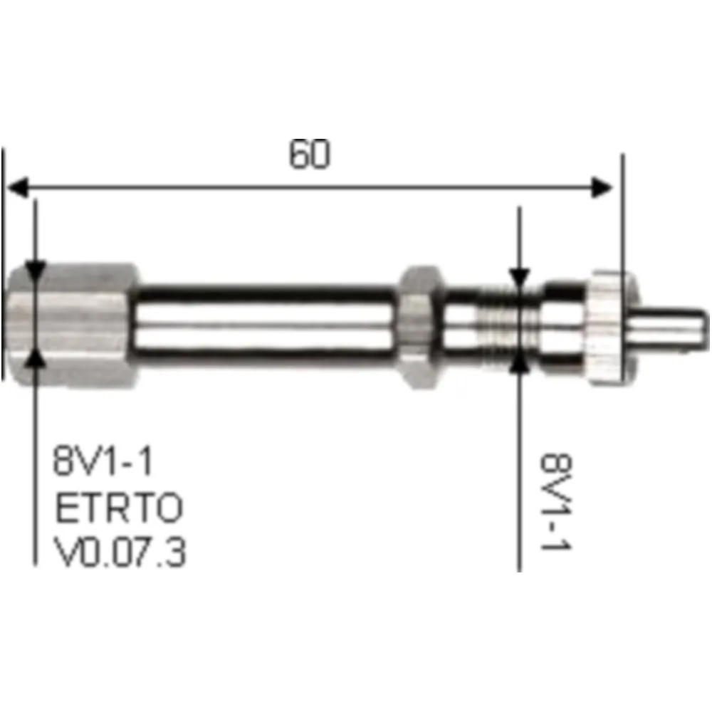 Ventilverlängerung Metall starr