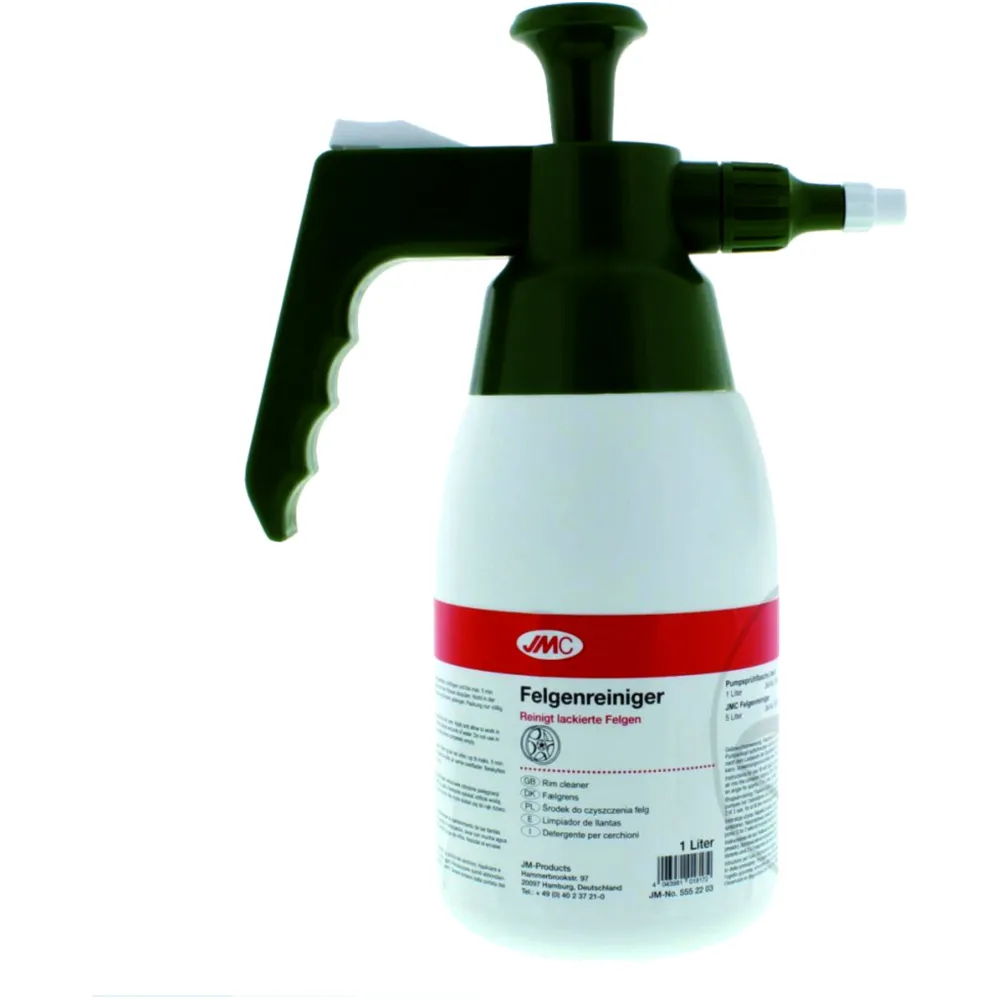 Pumpflasche leer 1 Liter JMC grün/weiß Felgenreiniger 5563051