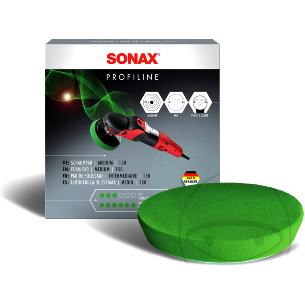 Schaumpad medium 150 mm grün Sonax