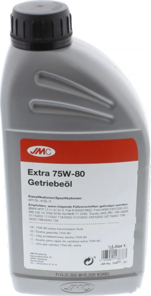 Getriebeöl 75W80 1 Liter JMC