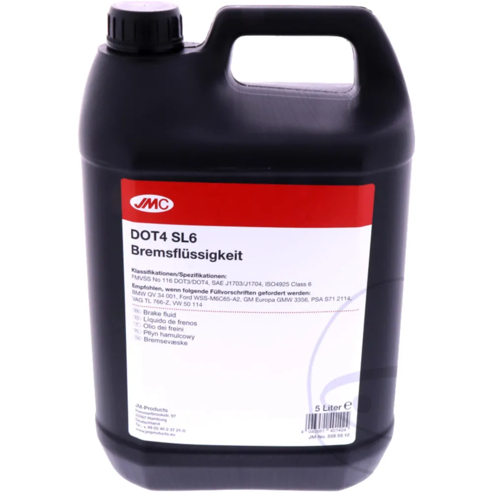 Bremsflüssigkeit DOT 4 SL6 5 Liter JMC