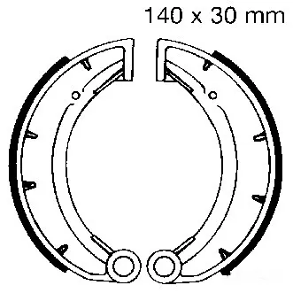 Bremsbacken hinten EBC 979 ohne Federn-204020539