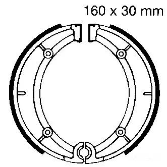 Bremsbacken hinten EBC 921 ohne Federn-204020532