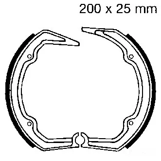 Bremsbacken hinten EBC 862 ohne Federn-204020523
