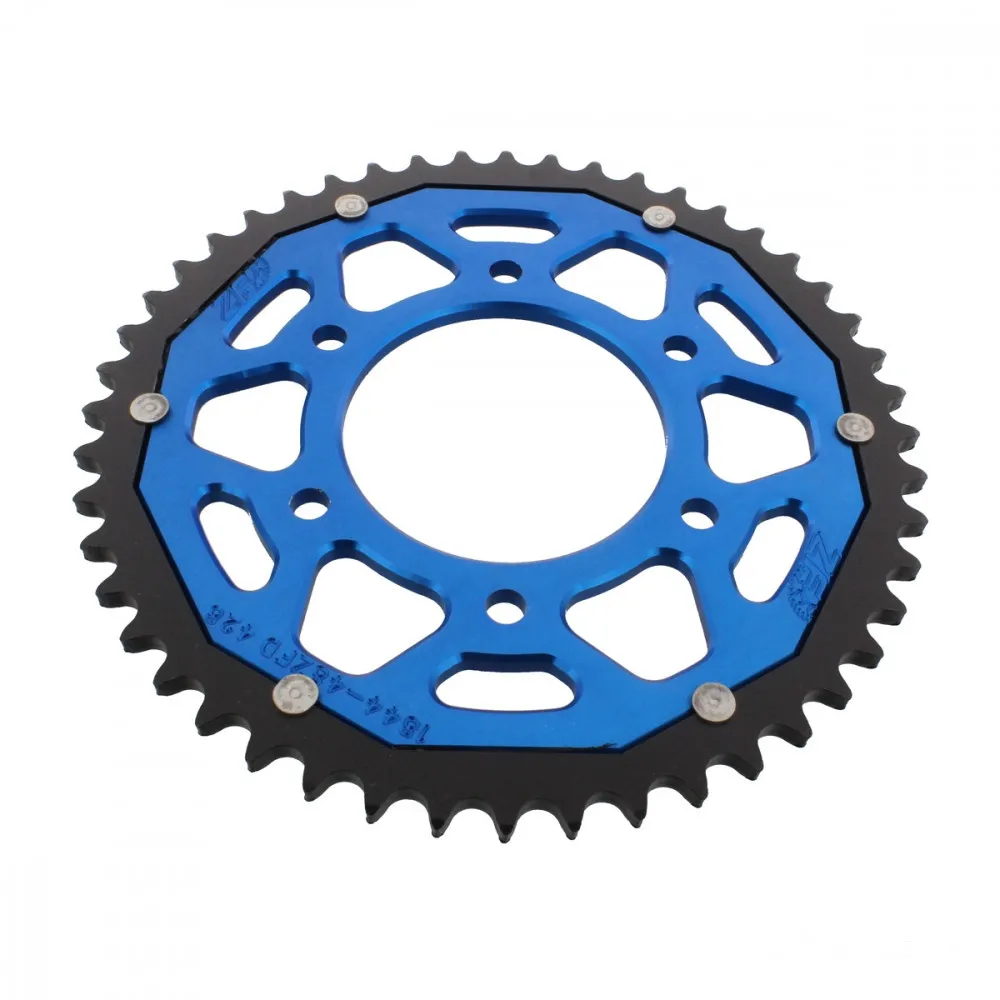 Kettenrad Teilung 428 Zähne 48 Alu-Dual blau ZF ZFD-1844-48-BLU-104071031
