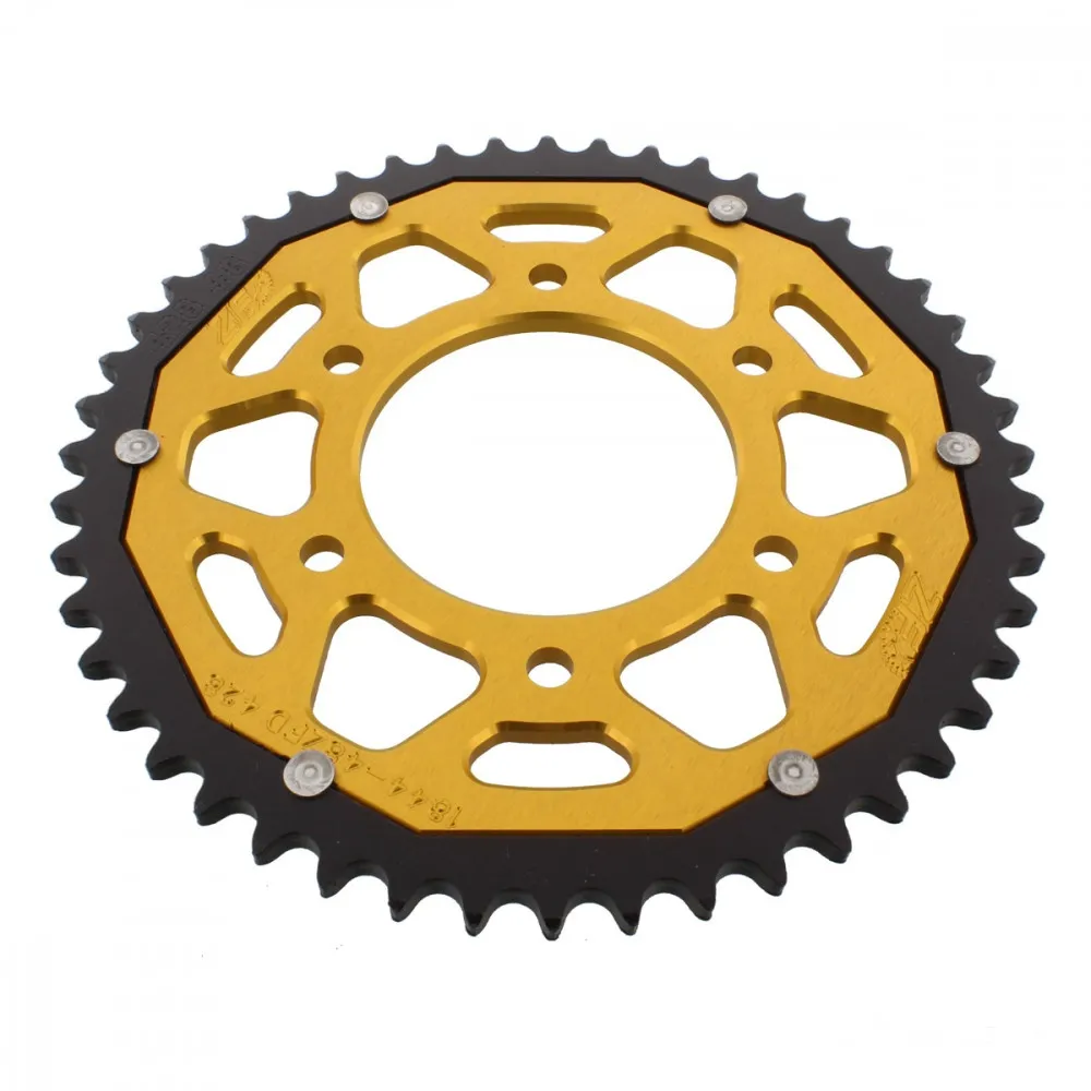 Kettenrad Teilung 428 Zähne 48 Alu-Dual gold ZF ZFD-1844-48-GLD-104071032
