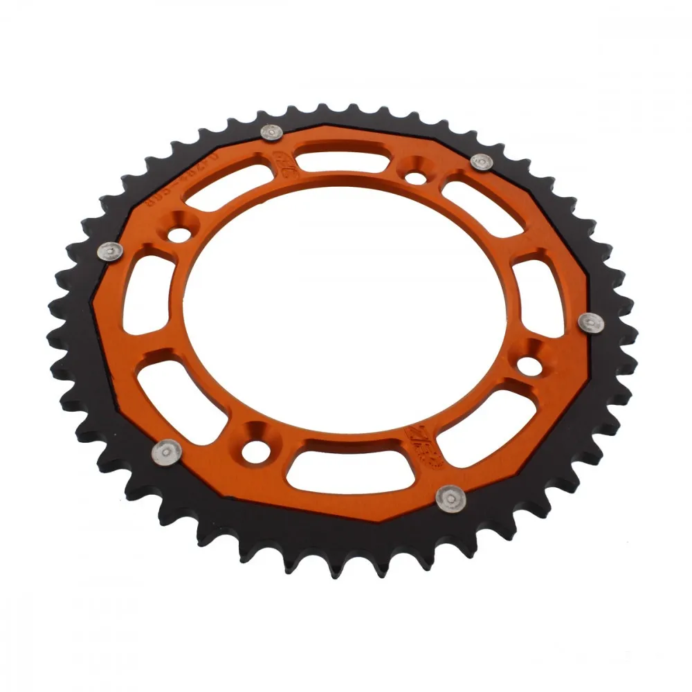 Kettenrad Teilung 428 Zähne 48 Alu-Dual orange ZF ZFD-895-48-ORG-104071235