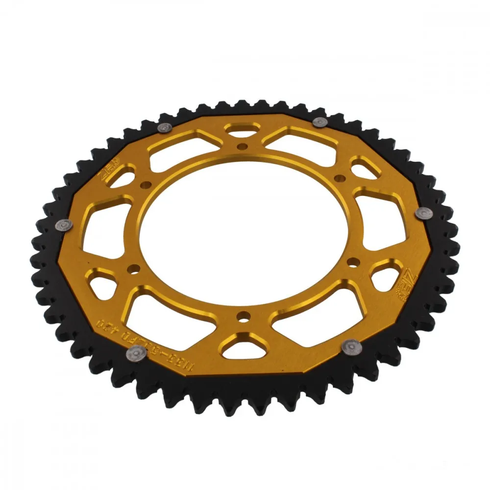 Kettenrad Teilung 420 Zähne 53 Alu-Dual gold ZF ZFD-1133-53-GLD-104071010