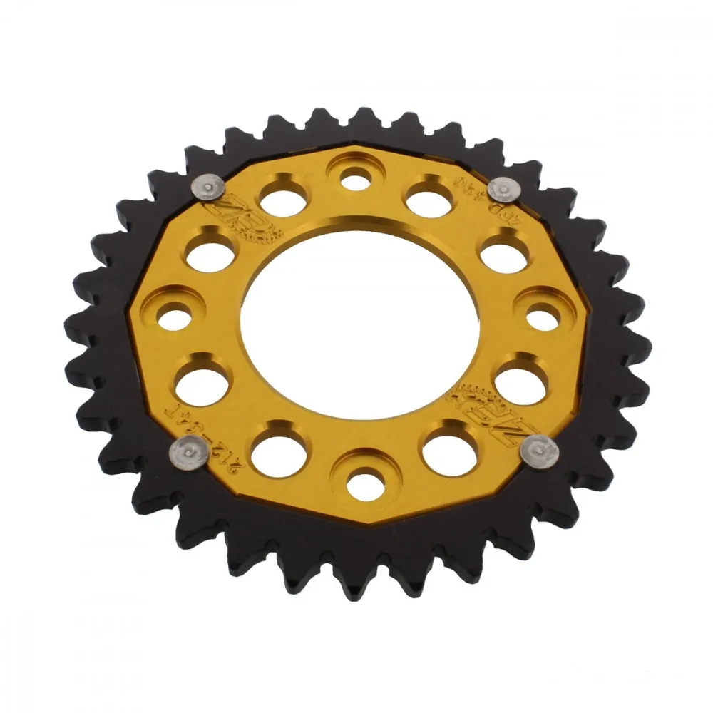 Kettenrad Teilung 420 Zähne 34 Alu-Dual gold ZF ZFD-212-34-GLD-104071055