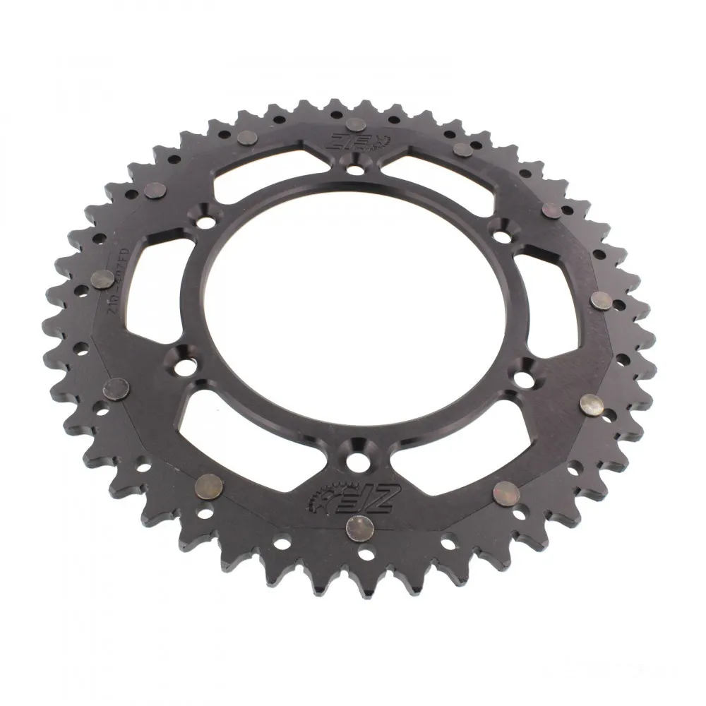 Kettenrad Teilung 520 Zähne 49 Alu-Dual schwarz ZF ZFD-210-49-BLK-104071043