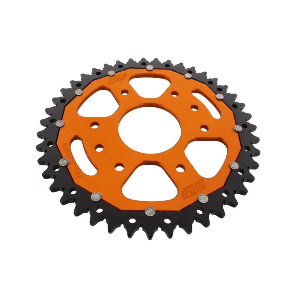 Kettenrad Teilung 520 Zähne 43 Alu-Dual orange ZF ZFD-890-43-ORG-104071221