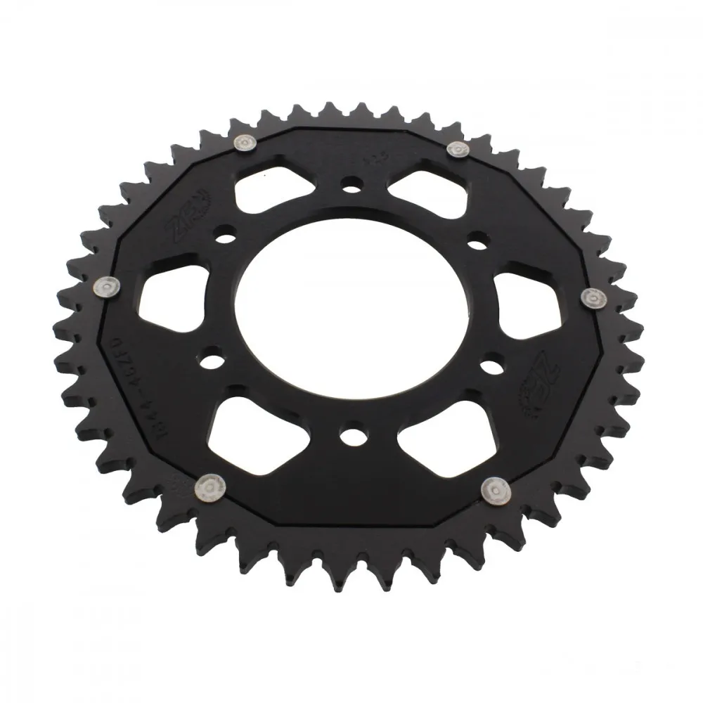 Kettenrad Teilung 428 Zähne 46 Alu-Dual schwarz ZF ZFD-1844-46-SW-104071030