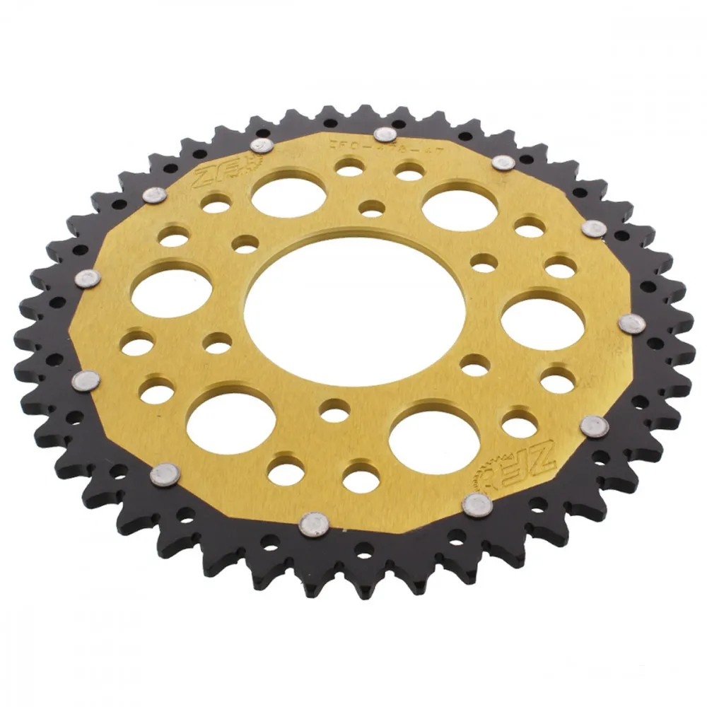 Kettenrad Teilung 520 Zähne 47 Alu-Dual gold ZF ZFD-478-47-GLD-104071103