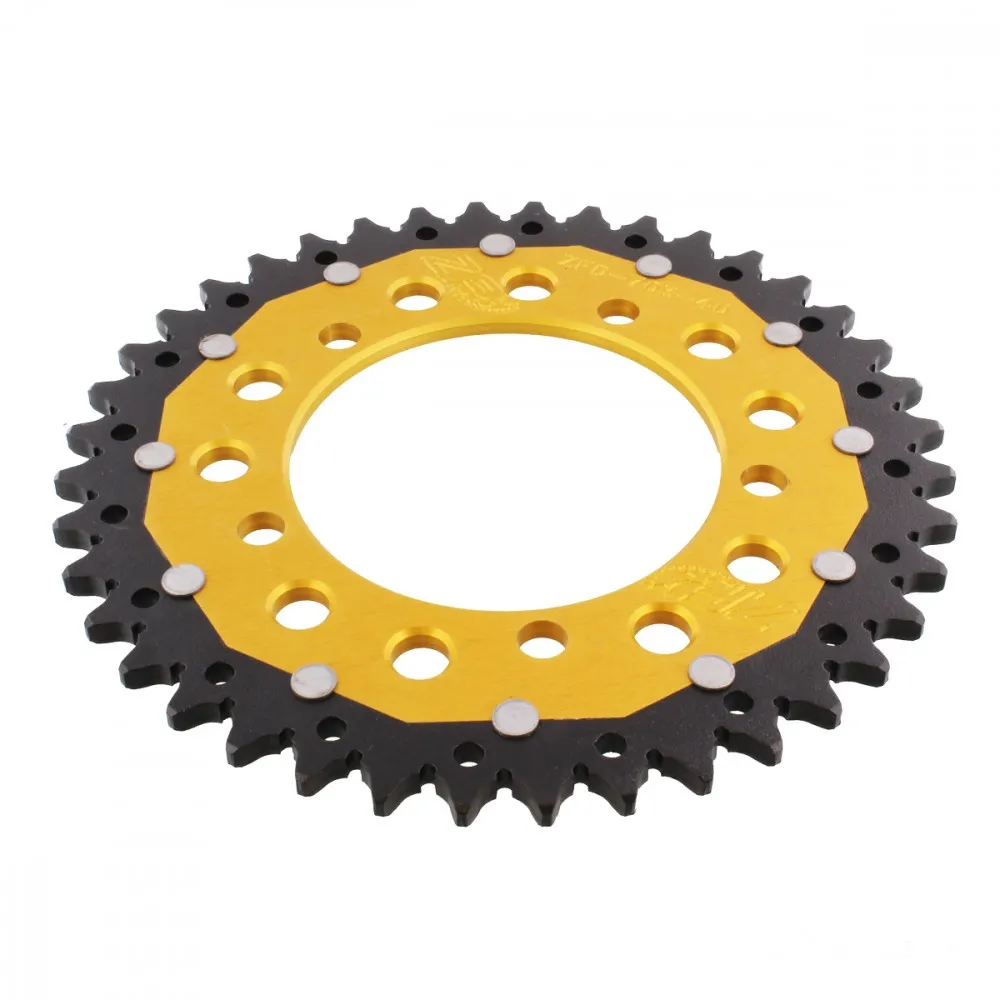 Kettenrad Teilung 520 Zähne 40 Alu-Dual gold ZF ZFD-703-40-GLD-104071125