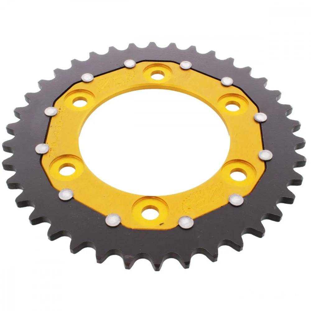 Kettenrad Teilung 520 Zähne 38 Alu-Dual gold ZF ZFD-735-38-GLD-104071129