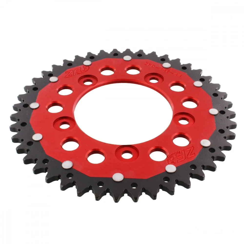 Kettenrad Teilung 520 Zähne 44 Alu-Dual rot ZF ZFD-746-44-RED-104071139