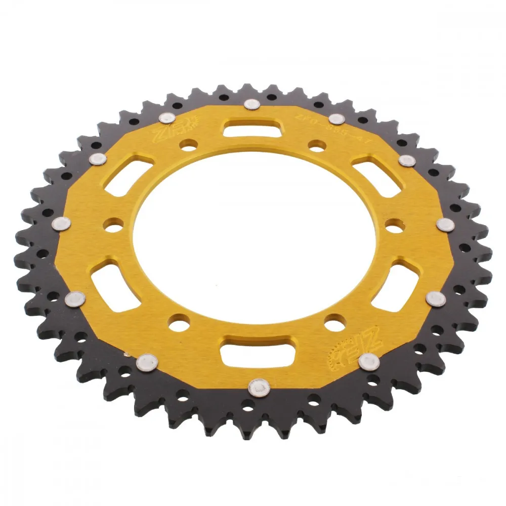 Kettenrad Teilung 520 Zähne 47 Alu-Dual gold ZF ZFD-855-47-GLD-104071214