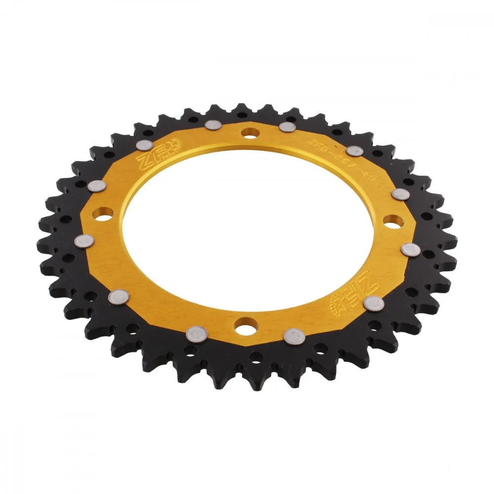 Kettenrad Teilung 520 Zähne 40 Alu-Dual gold ZF ZFD-857-40-GLD-104071215