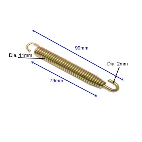 Auspufffeder 99mm, Haltefeder für den Auspuff, 4 Stück-201030082
