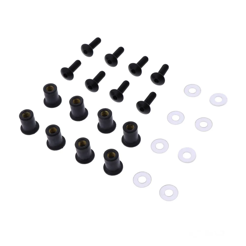 Verkleidungsschrauben Satz M5 Alu schwarz-119016384