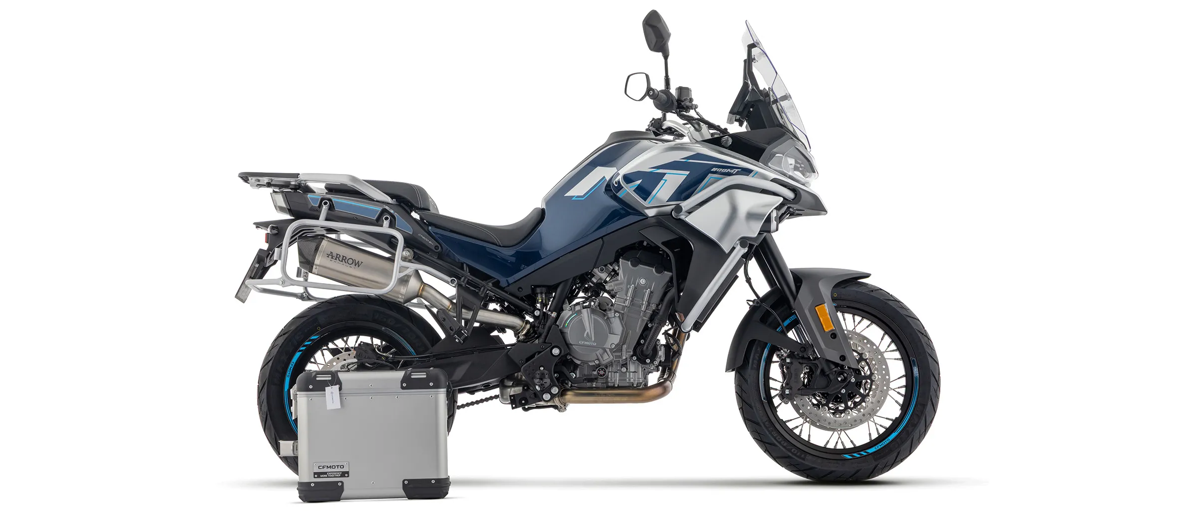 ARROW Auspuff RACE-TECH DARK Aluminium für CF Moto 800 MT, 800 MT-X, 2025-